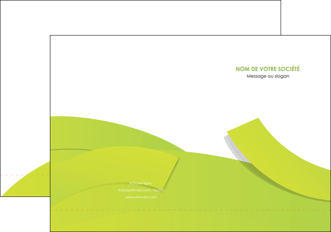 personnaliser maquette pochette a rabat espaces verts vert vert pastel colore MLIP57244
