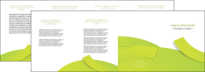 personnaliser maquette depliant 4 volets  8 pages  espaces verts vert vert pastel colore MLIP57272