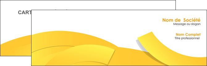 creer modele en ligne carte de visite jaune fond colore fond jaune MLGI57342