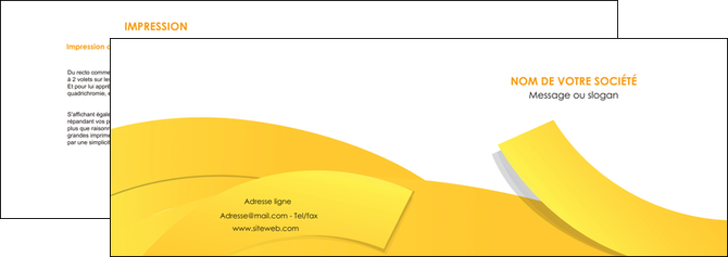 modele en ligne depliant 2 volets  4 pages  jaune fond colore fond jaune MLIP57350