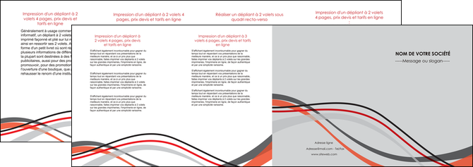 realiser depliant 4 volets  8 pages  web design gris rouge fond gris MLGI57396