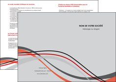 creer modele en ligne depliant 2 volets  4 pages  web design gris rouge fond gris MLGI57398