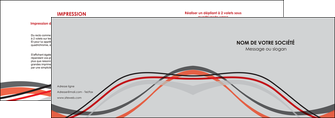 creation graphique en ligne depliant 2 volets  4 pages  web design gris rouge fond gris MLGI57422