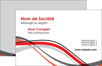 realiser carte de visite web design gris rouge fond gris MLGI57428