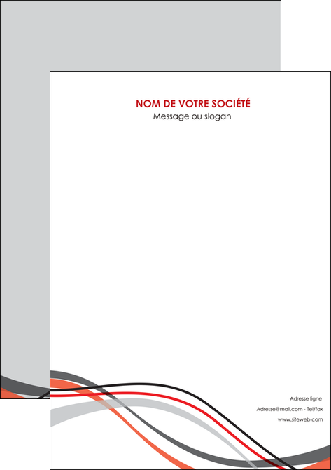 exemple affiche web design gris rouge fond gris MLGI57432