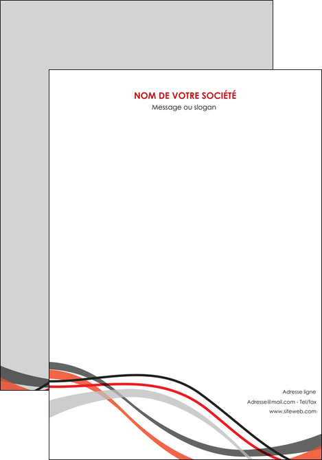 modele en ligne affiche web design gris rouge fond gris MLGI57434