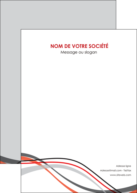 faire flyers web design gris rouge fond gris MLGI57436