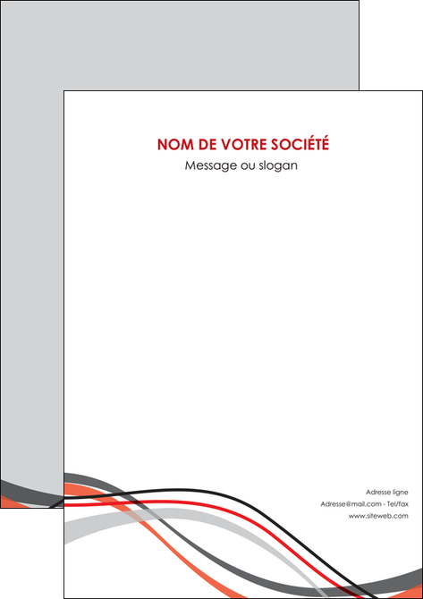 imprimerie flyers web design gris rouge fond gris MLGI57440