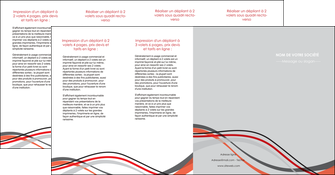 exemple depliant 4 volets  8 pages  web design gris rouge fond gris MLGI57442