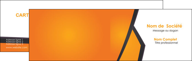 creer modele en ligne carte de visite orange fond orange colore MLIP57628