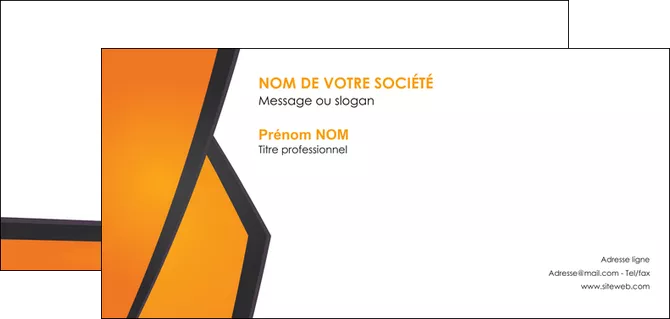 cree carte de correspondance orange fond orange colore MLGI57658