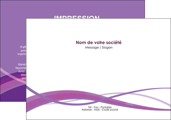 imprimer flyers violet fond violet courbes MIF57808