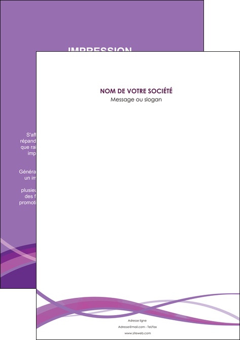 imprimerie affiche violet fond violet courbes MLIP57828