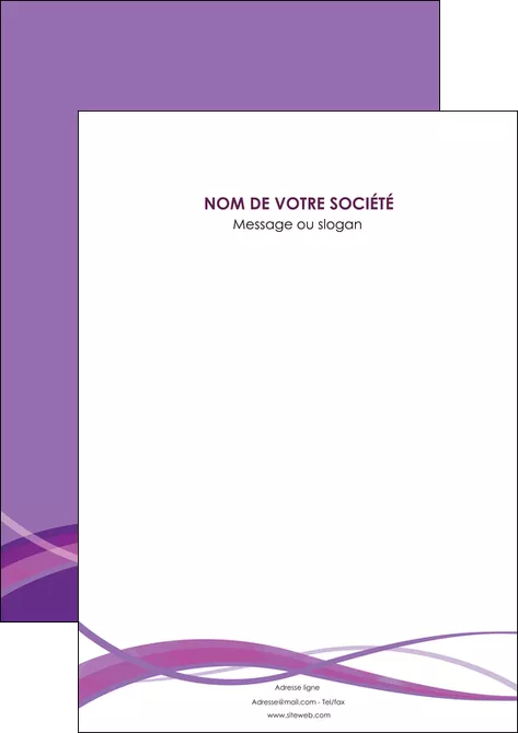 modele en ligne affiche violet fond violet courbes MLGI57830