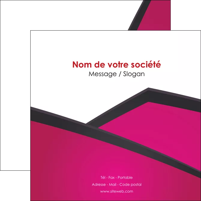 exemple flyers fuchsia gris fond fuchsia MLGI57930