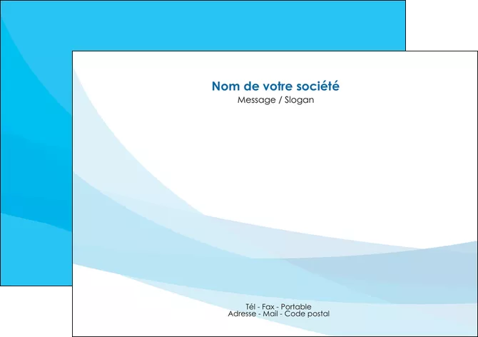 exemple flyers web design bleu bleu pastel couleurs froides MLGI57974
