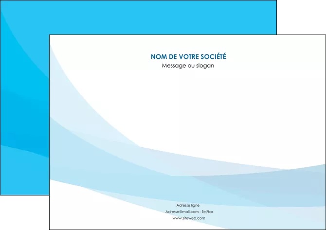 imprimer flyers web design bleu bleu pastel couleurs froides MLGI57984