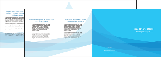 imprimer depliant 4 volets  8 pages  web design bleu bleu pastel couleurs froides MLIP57994