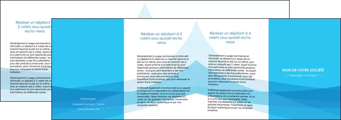 imprimer depliant 4 volets  8 pages  web design bleu bleu pastel couleurs froides MLGI58000