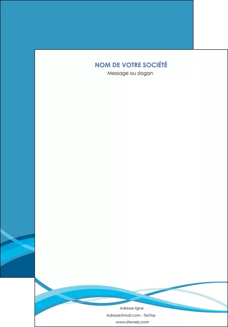 maquette en ligne a personnaliser affiche bleu couleurs froides fond bleu MIFLU58120