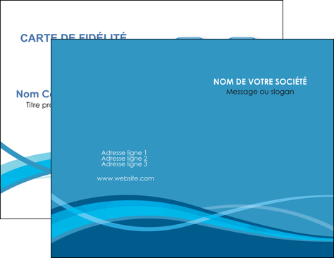 creation graphique en ligne carte de visite bleu couleurs froides fond bleu MIS58124