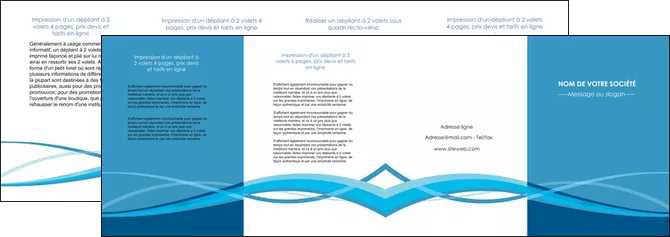 maquette en ligne a personnaliser depliant 4 volets  8 pages  bleu couleurs froides fond bleu MLGI58158
