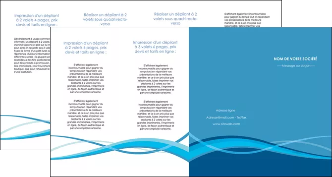 exemple depliant 4 volets  8 pages  bleu couleurs froides fond bleu MIFCH58162