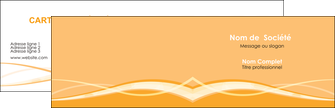 personnaliser modele de carte de visite orange pastel fond pastel tendre MIFLU58184