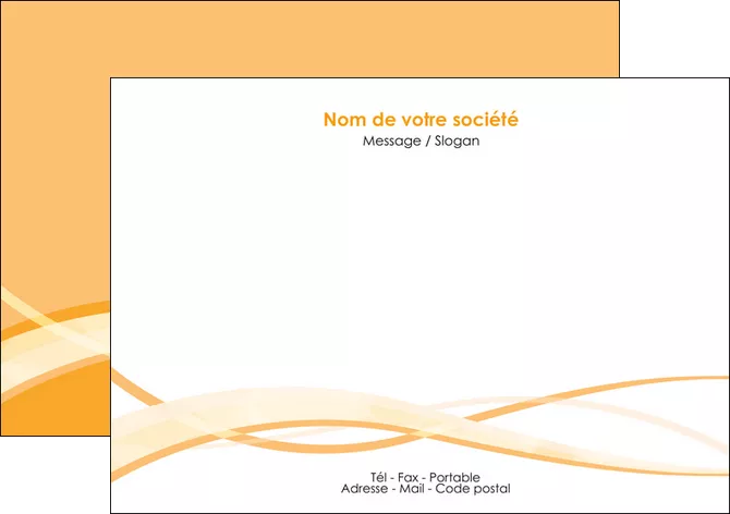 creation graphique en ligne flyers orange pastel fond pastel tendre MID58200