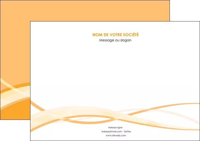 impression flyers orange pastel fond pastel tendre MLIGLU58210