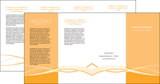 personnaliser maquette depliant 4 volets  8 pages  orange pastel fond pastel tendre MIF58224