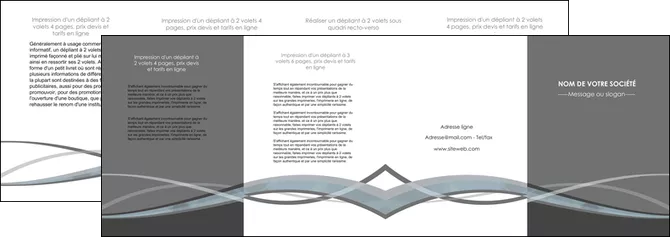 personnaliser modele de depliant 4 volets  8 pages  gris fond gris vecteur MLGI58384