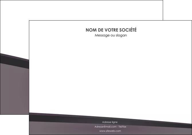 imprimer affiche violet noir courbes MLGI58412