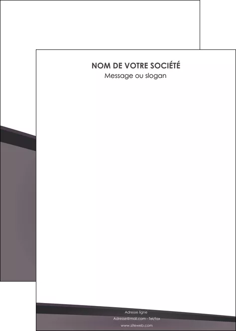 modele affiche violet noir courbes MLGI58438