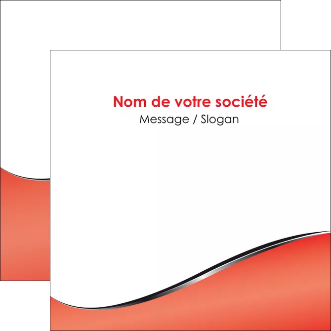 creation graphique en ligne flyers rouge rouille colore MLGI58724