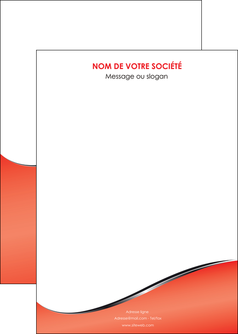 exemple affiche rouge rouille colore MLIP58734