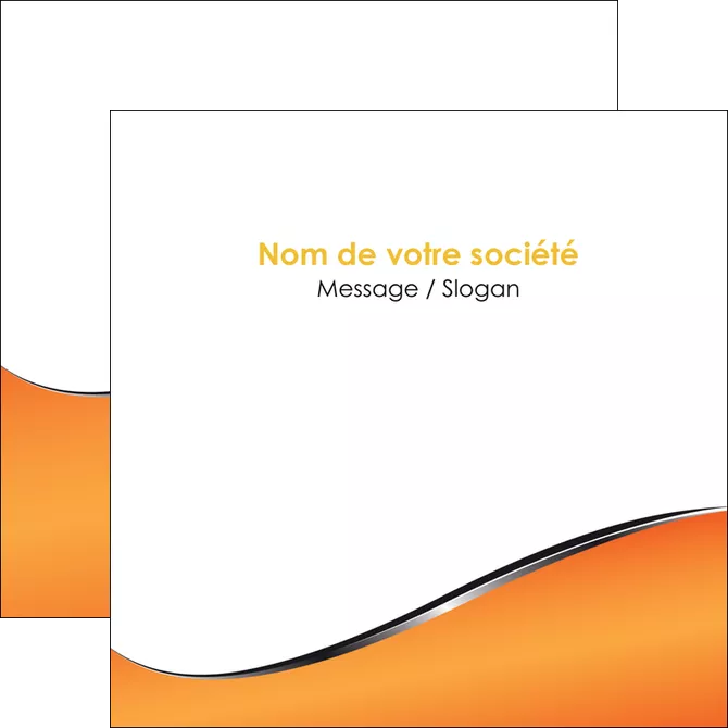 maquette en ligne a personnaliser flyers orange gris courbes MIFBE58886