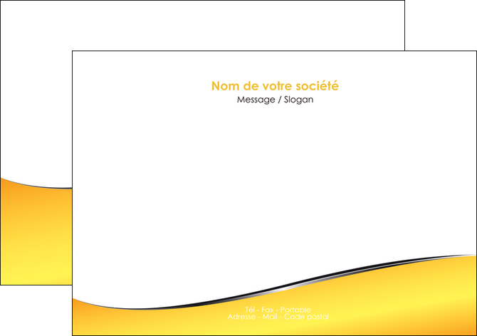 maquette en ligne a personnaliser flyers jaune fond jaune colore MLIP58930