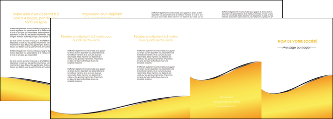 maquette en ligne a personnaliser depliant 4 volets  8 pages  jaune fond jaune colore MIFLU58950
