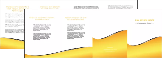 maquette en ligne a personnaliser depliant 4 volets  8 pages  jaune fond jaune colore MIFCH58950
