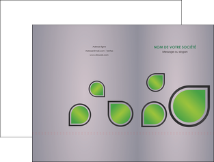 creer modele en ligne pochette a rabat espaces verts gris vert feuilles MLGI59140