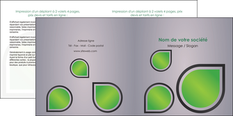 personnaliser maquette depliant 2 volets  4 pages  espaces verts gris vert feuilles MLGI59156