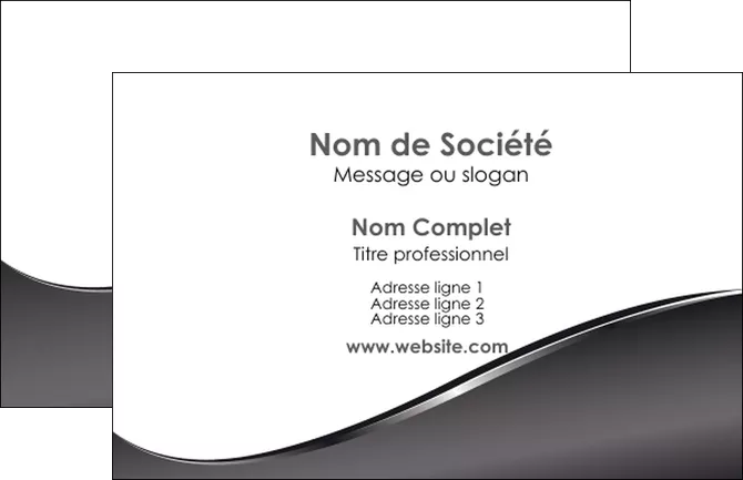 creation graphique en ligne carte de visite web design gris fond gris noir MLGI59404