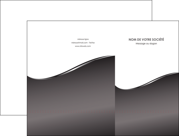 creation graphique en ligne pochette a rabat web design gris fond gris noir MIFCH59418