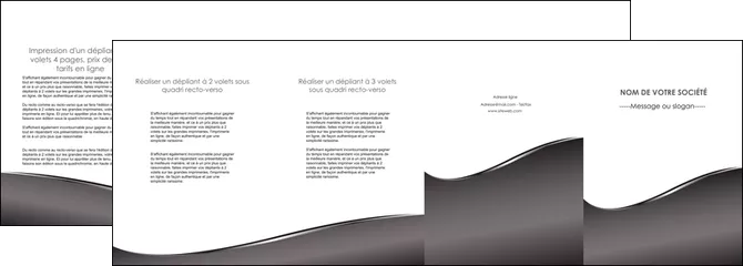 imprimer depliant 4 volets  8 pages  web design gris fond gris noir MLGI59448