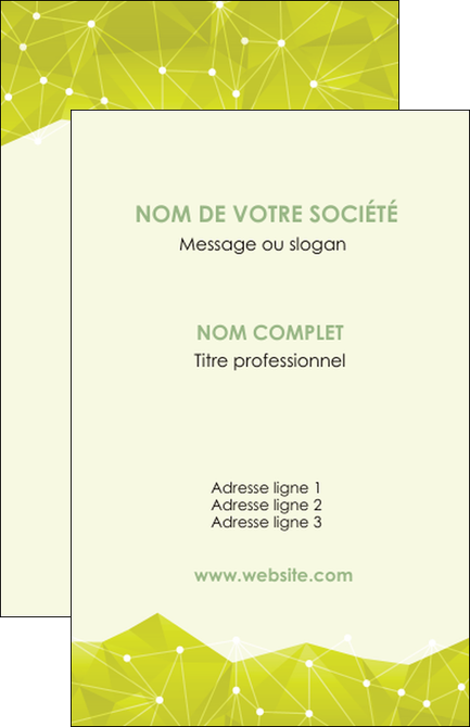 imprimerie carte de visite graphisme vert fond vert colore MIFBE60044