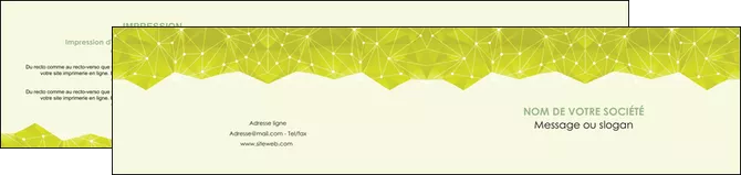 modele depliant 2 volets  4 pages  graphisme vert fond vert colore MIFLU60070