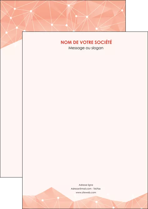 personnaliser modele de affiche saumon fond saumon pastel tendre MLGI60466