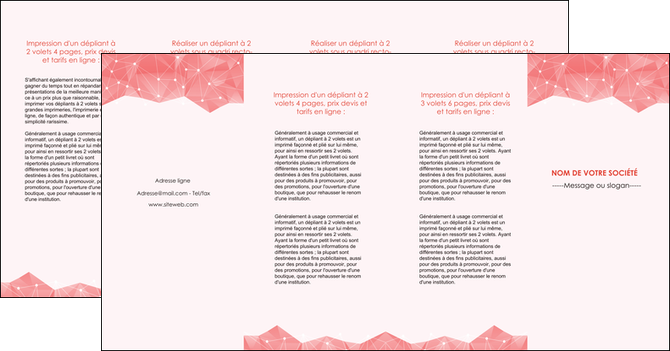 creation graphique en ligne depliant 4 volets  8 pages  saumon fond saumon pastel tendre MIFCH60506
