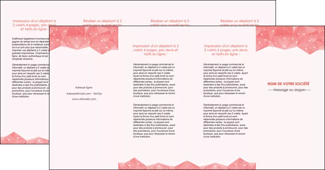 creation graphique en ligne depliant 4 volets  8 pages  saumon fond saumon pastel tendre MLIGLU60506